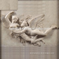 western style famous antique stone marble angel with wings relief for indoor palace museum ornament